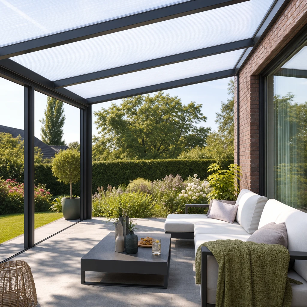 Veranda polycarbonaat 2 veranda met dak